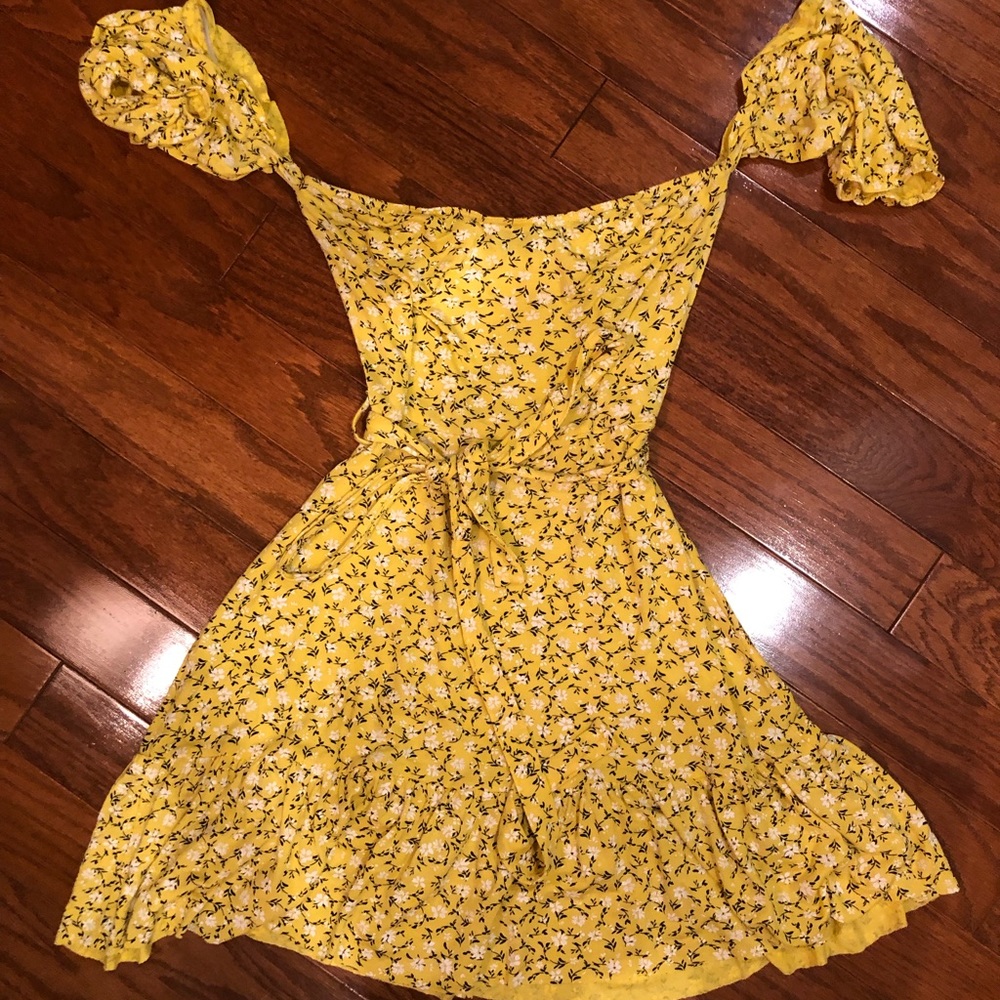 Yellow Floral Dress
